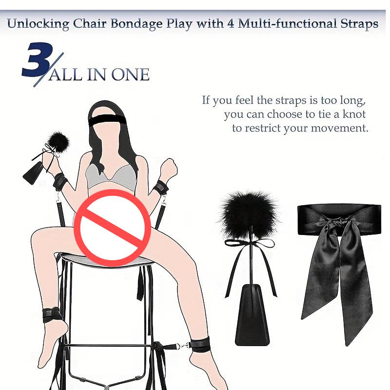 Bedtime Tie-Up Restraint Set: SM Straps & Stool Bindings