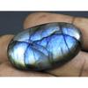 70Cts. Natural Labradorite Blue Fire Oval Cabochon Loose Gemstone 23X40X08MM B-01