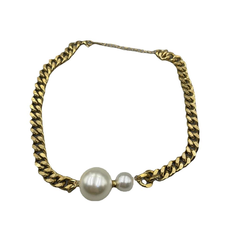 2023 Stylish Pearl & Gold Chain Necklace