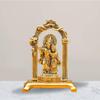 Showpiece / God Idol / God statue / Radha Krishna Murti Decorative Showpiece - 18 cm  (Aluminium, Gold)