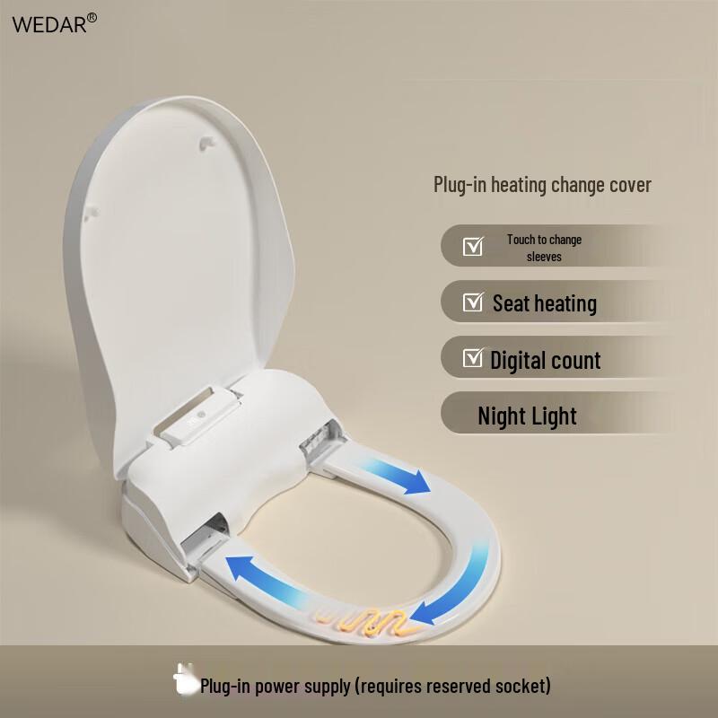WEDAR Коммерческая автоматическая крышка-сиденье для унитаза с цифровым счетчиком
