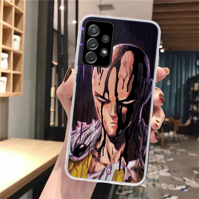 One P-Punch-Man Saitama King Soft Phone Case For Samsung Galaxy A16 A26 A36 A56 A15 A14 A13 A55 A54 A53 A35 A34 A33 A25 A24 A23