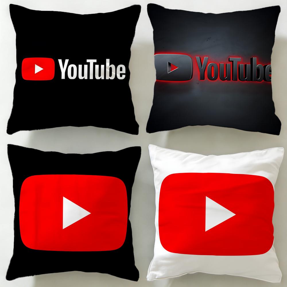 Stylish Yyoutubeing Cushion Cover Soft EasyWash Pillow Case Versatile for Couch Bed Travel and Office