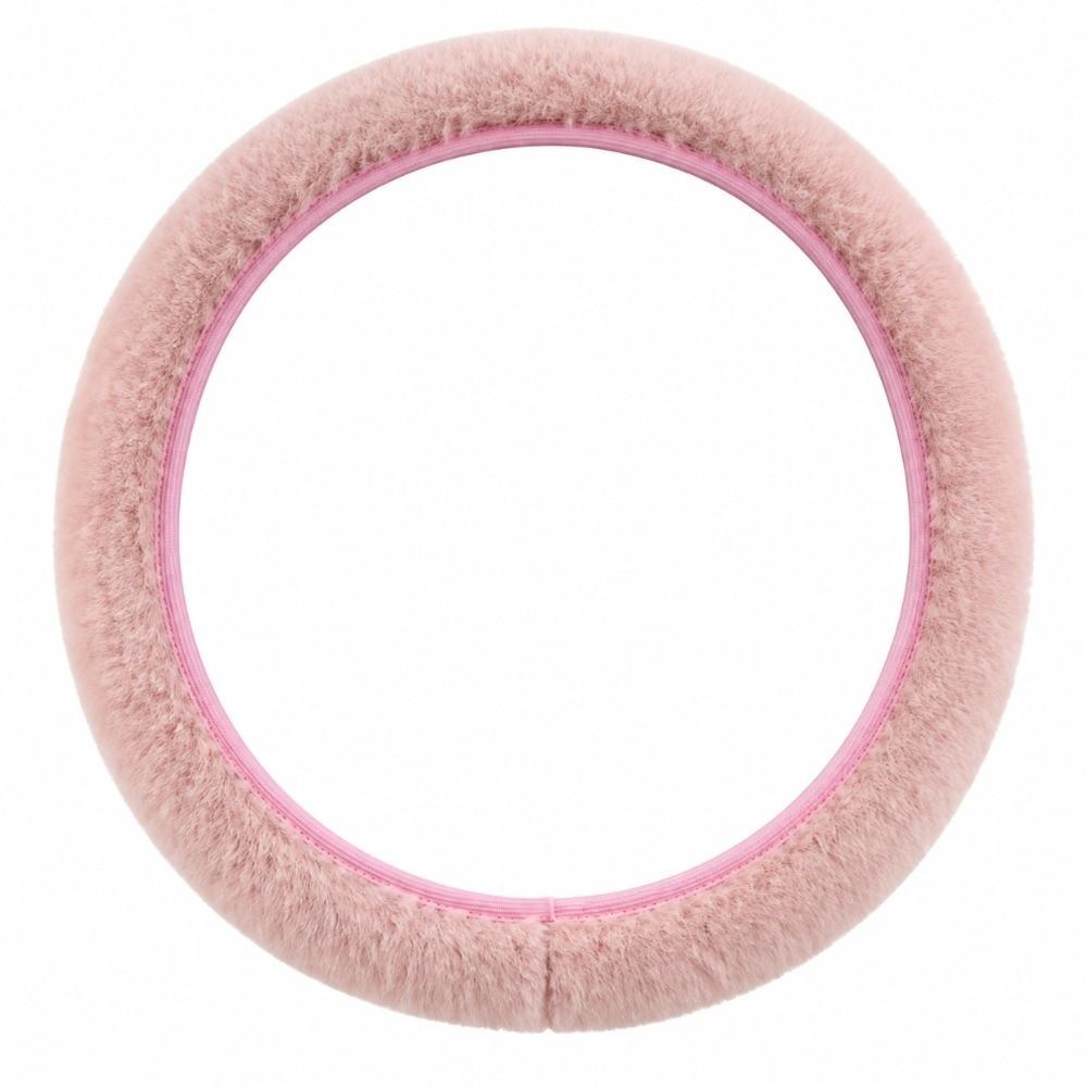 36-39cm Car Steering Wheel Cover Warm Auto Interior Decor Universal Plush Steer Wheel Cover Winter