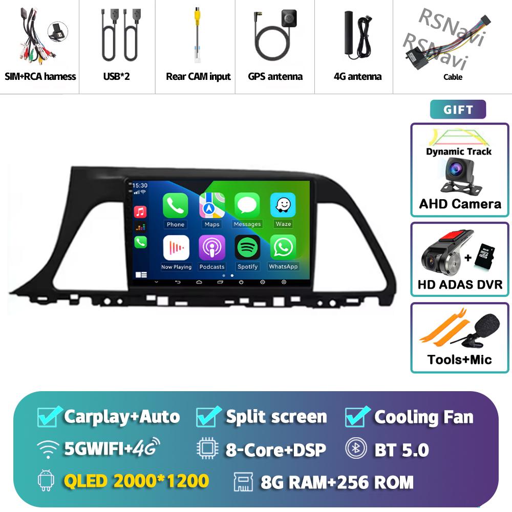 Android 14 Carplay Car Radio For Hyundai Sonata 9 2015 - 2018 Multimedia Video Player Navigation GPS Stereo 2Din Head Unit Auto