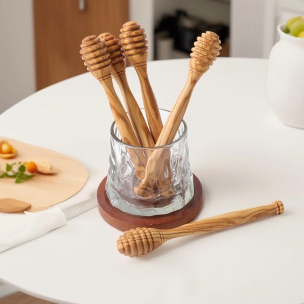 Handmade Honey Dipper Stick 10/15/16cm Honey Stirrer Spoon Wooden Honey Dipper  Breakfast Table