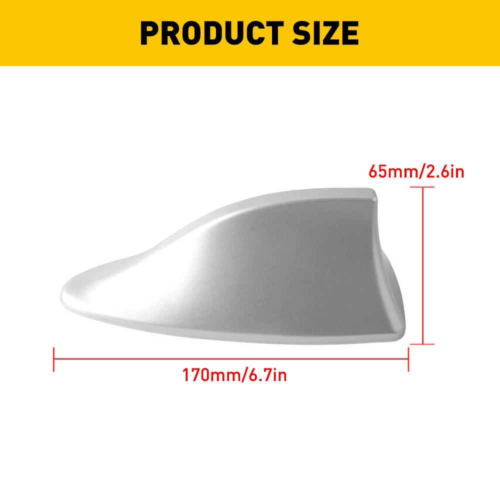 1Pcs Universal Car Radio Antenna Shark Fin Roof Decorative Antenna with Adhesive Tape Base with FM/AM Radio Function For Cars