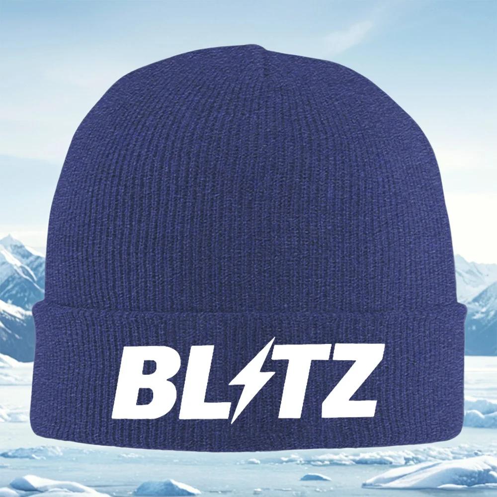

BLITZ lightning bold design Knitted Hat Unisex Women Unisex Beanie Pullover Cap Winter Thermal Warm Christmas Outdoor Cycling Hikin