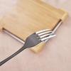 Thickened Stainless Steel Cutlery Set: Ceramic Plate, Steak Knife, Fork, Spoon - Three-Piece Western Dining Set