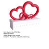 Valentine's Day Heart Gift Box Plastic Gift Box with Red Heart Lid for Wedding Party Anniversary Baby Showers Christmas