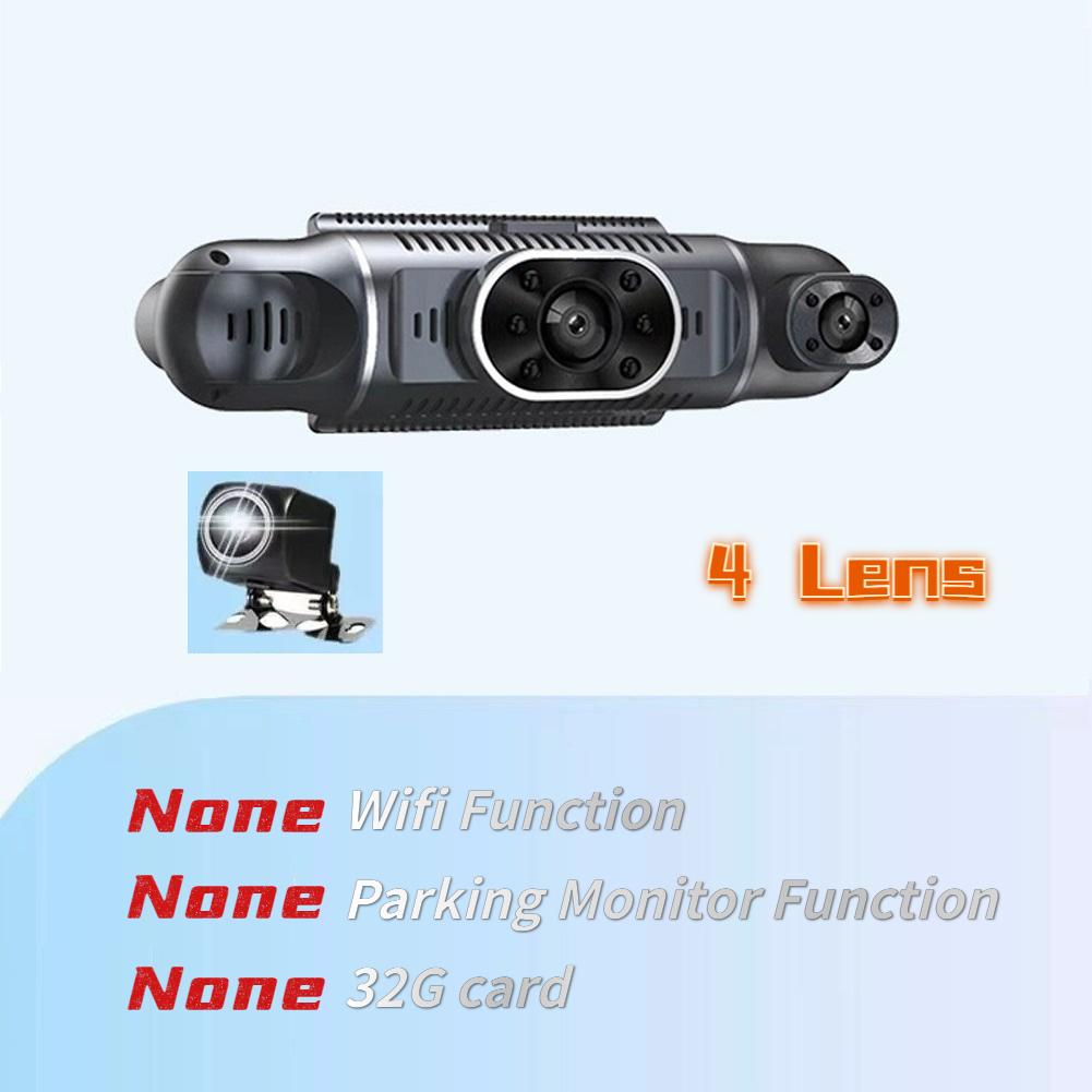Bil Dash Cam Kjørekamera HD 1080P med Night Vision Loop-opptak Valgfri 24-timers parkeringsmonitor og WiFi-funksjon
