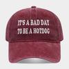 American Retro Fashion Washed Personalized Letter Embroidered Baseball Cap Men's and Women's Street Versatile Casual Cap