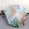 1PC Mermaid Shell Umbrella-8-Rib Reinforced Portable Folding Travel Suitable for All Seasons Outdoor Daily , Fun Design-Z0414