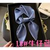 Foulard Quadrato 70cm in Raso Imitazione Seta Tinta Unita Donna Elegante Semplice Versatile per Collo Fascia Decorativa