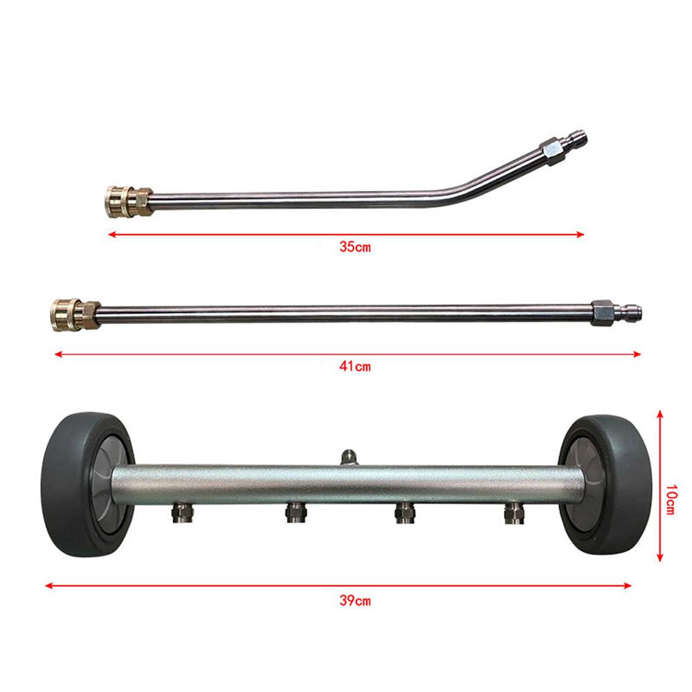 Myjka ciśnieniowa 16 cali, myjka podwozia, spryskiwacz podwozia z 4 dyszami, 4000 PSI