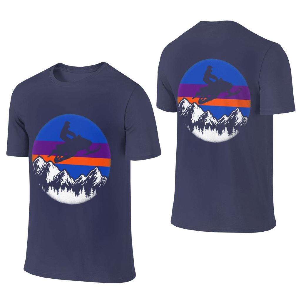 Snowmobiling Sled Vintage American Snowmobile Hong Kong Style Reversible Tshirt Casual Vibe Durable Unisexs Tshirts