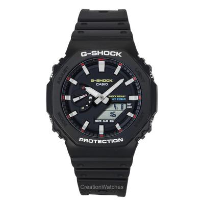G-Shock Αναλογικό Ψηφιακό Λουράκι Ρητίνης Βιολογικής Βάσης Μαύρο Καντράν Quartz GA-2100RL-1A 200M Ανδρικό Ρολόι