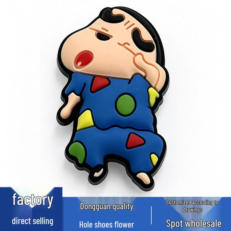 Crayon Shin-chan Series Crocs Charms: Versatile Flower PVC Shoe Toppers