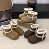 Snow Boots Thick-soled Women's New Winter Velvet Warm Boots Short Boots Velvet Thickened Lazy One-pedal Women's Shoes