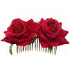 Rose Hairpin Bridesmaid Wedding Women Hair Accessory Bridal Flower Hair Comb