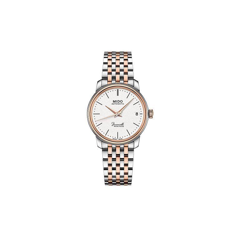 Mido Belem Celli Automatic Mechanical Movement 30m Water Resistant Watch 33mm White Dial Women watches M027.207.22.010.00