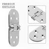 1Pcs Flap Folding Hinges Cabinet Doors Furniture Concealed Support Hinge Zinc Alloy Furniture Hardware Flush Mounted