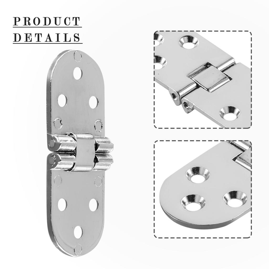 1Pcs Flap Folding Hinges Cabinet Doors Furniture Concealed Support Hinge Zinc Alloy Furniture Hardware Flush Mounted