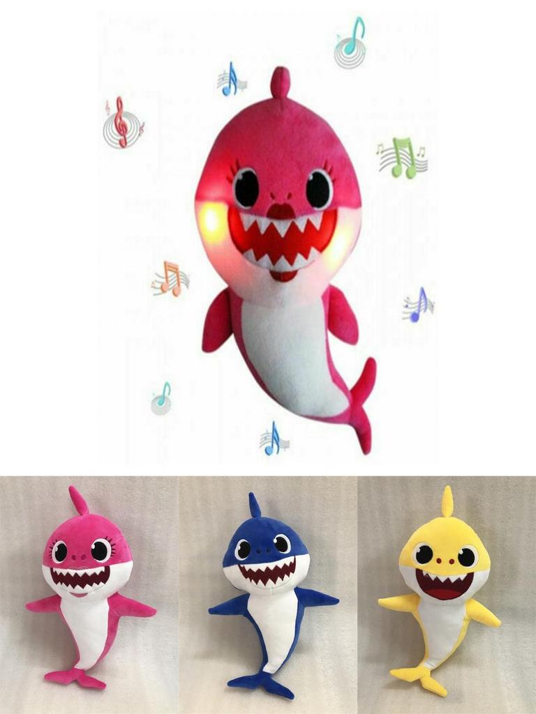 Shark Baby Light Singing Plush Toys Music Doll English Song Gift For Kids Toy
