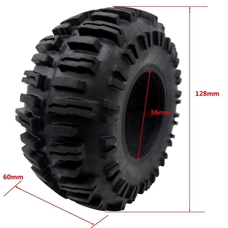Durable Soft Rubber 2.2" Rock Crawler Tires With Foam For Axial Scx10 Wraith Trx-4