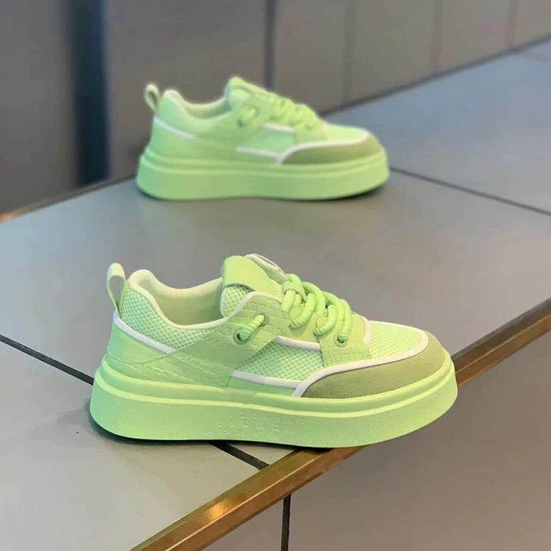 Summer New Low-top Platform Casual Shoes Mesh Breathable Board Shoes Ok
