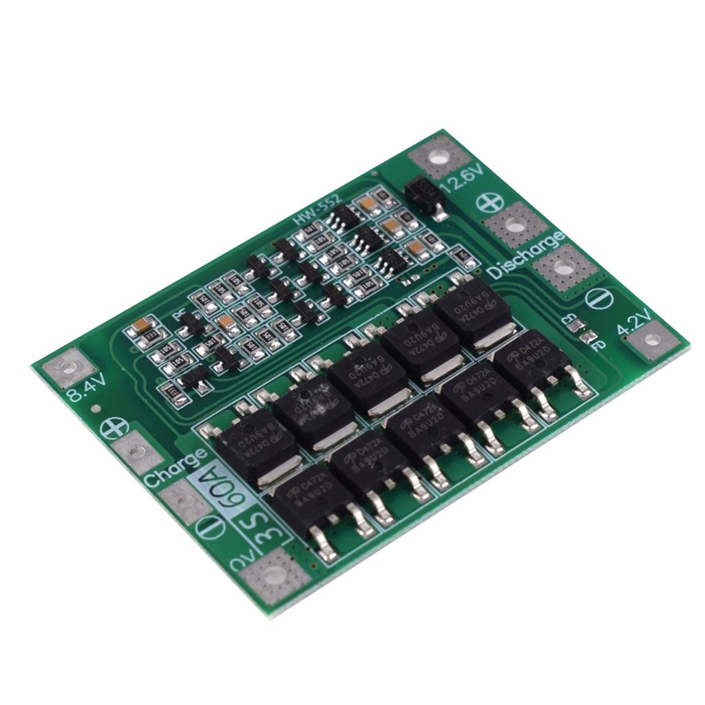 3S 60A Li-ion Cell Protections Board Enhance Version Lithium Batterys BMS Integrated Circuits
