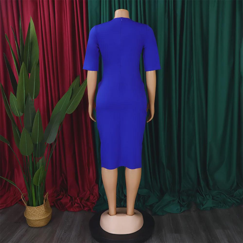 Automne 2024 Robe élégante à col en V et jupe crayon pour femmes