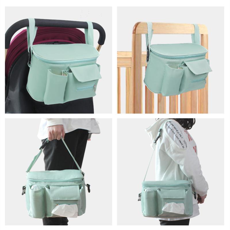 Stroller Basket Storage Organizer Insulation Baby Diaper Bag Waterproof Mummy Bag