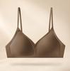 Traceless liquid jelly underwear women's thin big breasts show small anti-sagging gathering small breasts, beautiful back triangle cup bra cover