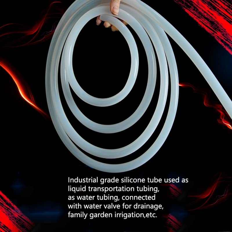 4 8mm industrial grade flexible silicone tube 5 meters high and low temperature resistance and tear resistance suitable for pump body transportat