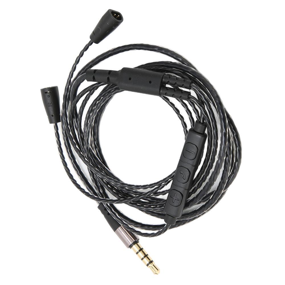 3.5mm Plug Headphone Audio Cord Headphone Replacement Cable for IE 8 IE 80 Audio Replacement