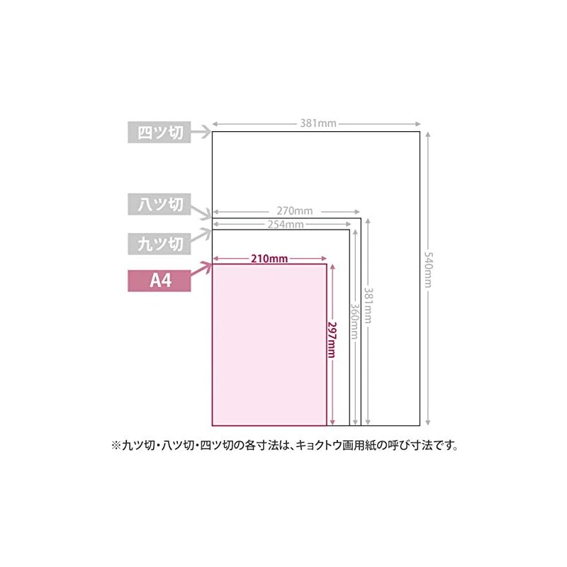 Kyokuto Drawing Paper, Thick, A4, 100 sheets, KE125A4