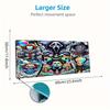 Horror Movie Series Color Mouse Pad Large Gaming Table Cushion Non-slip Laptop Tablet Big Mousepad XXL Mat Mini PC Playmat With Lock edge