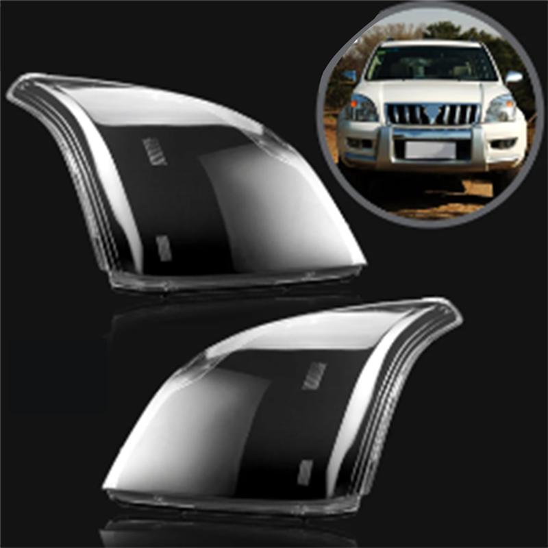 Right Car Headlight Lens Cover Head Light Lamp Lampshade Front Light Shell For Toyota Land Cruiser Prado 2003-2008 Parts