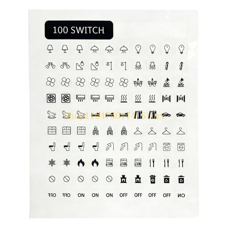 100Pcs Light Switchs Labels Sticker Adhesive Switchs Panel Label Decal for Home top sale