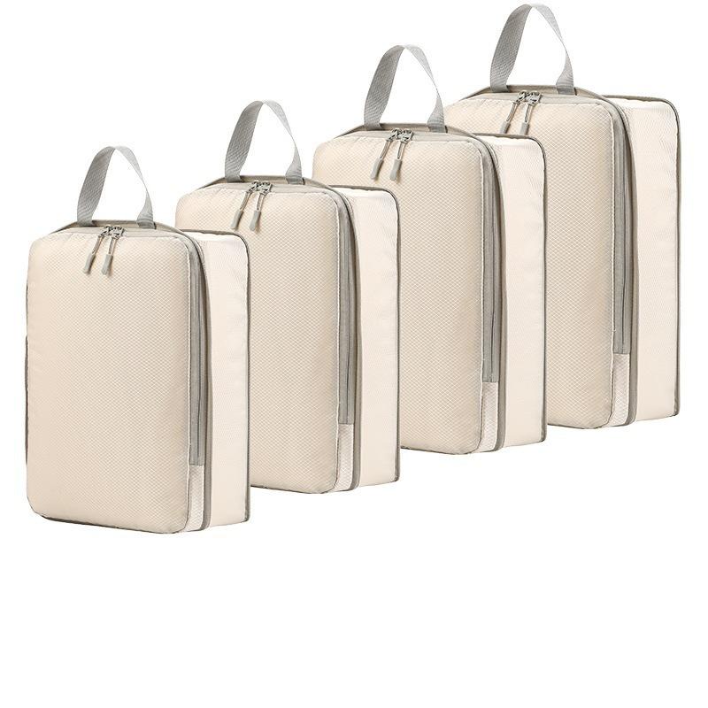 3/4Set Compression Packing Cubes for Travel, Lightweight Space-Saving Extendable Packing Organizer for Carry on Luggage Suitcase