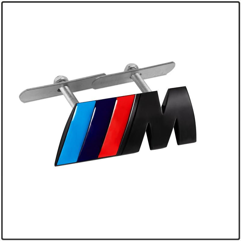 M LOGO Emblem Fender Badge Trunk Sticker Car Front Grille Badge 3D For BMW M Performance Power M3 M5 F30 F20 F25 X1 X3 X5