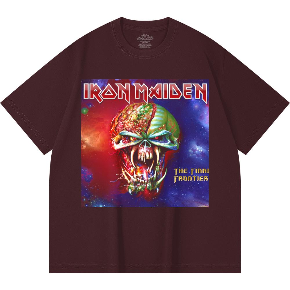 230 g/m² 100% Baumwolle Heavy Metal T-Shirt Rockband Beliebte Musik Druck Unisex Schweres Baumwoll-T-Shirt