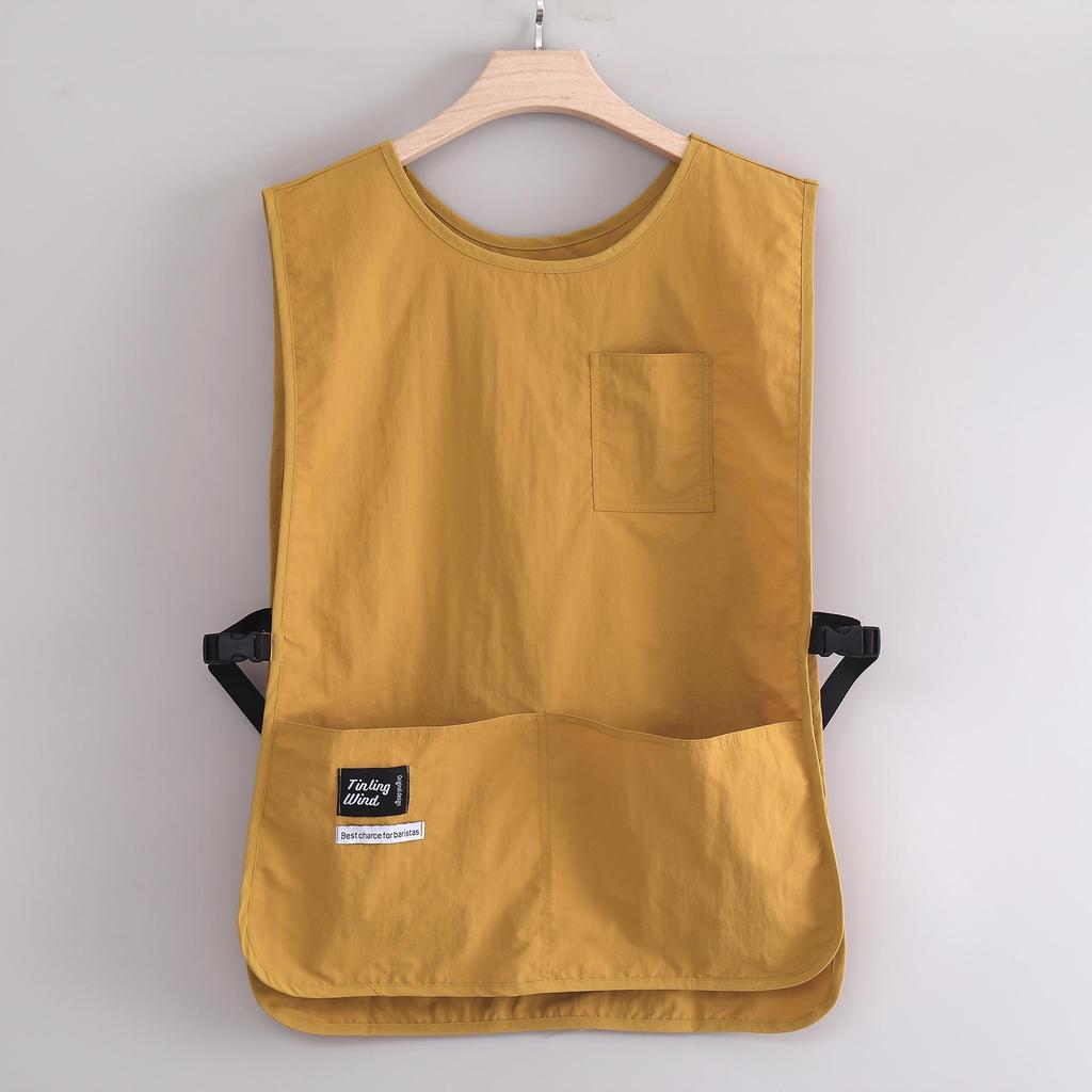 Adjustable Waterproof Coffee Apron Vest for Catering & Barber Shop
