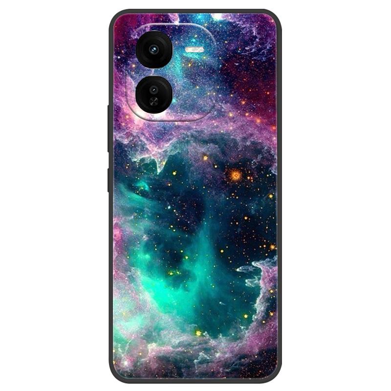 For Vivo IQOO Z9x Case Silicone Luxury Space Soft Bumper for Vivo IQOO Z9 Turbo Phone Cover TPU Funda For IQOOZ9 Turbo Fashion