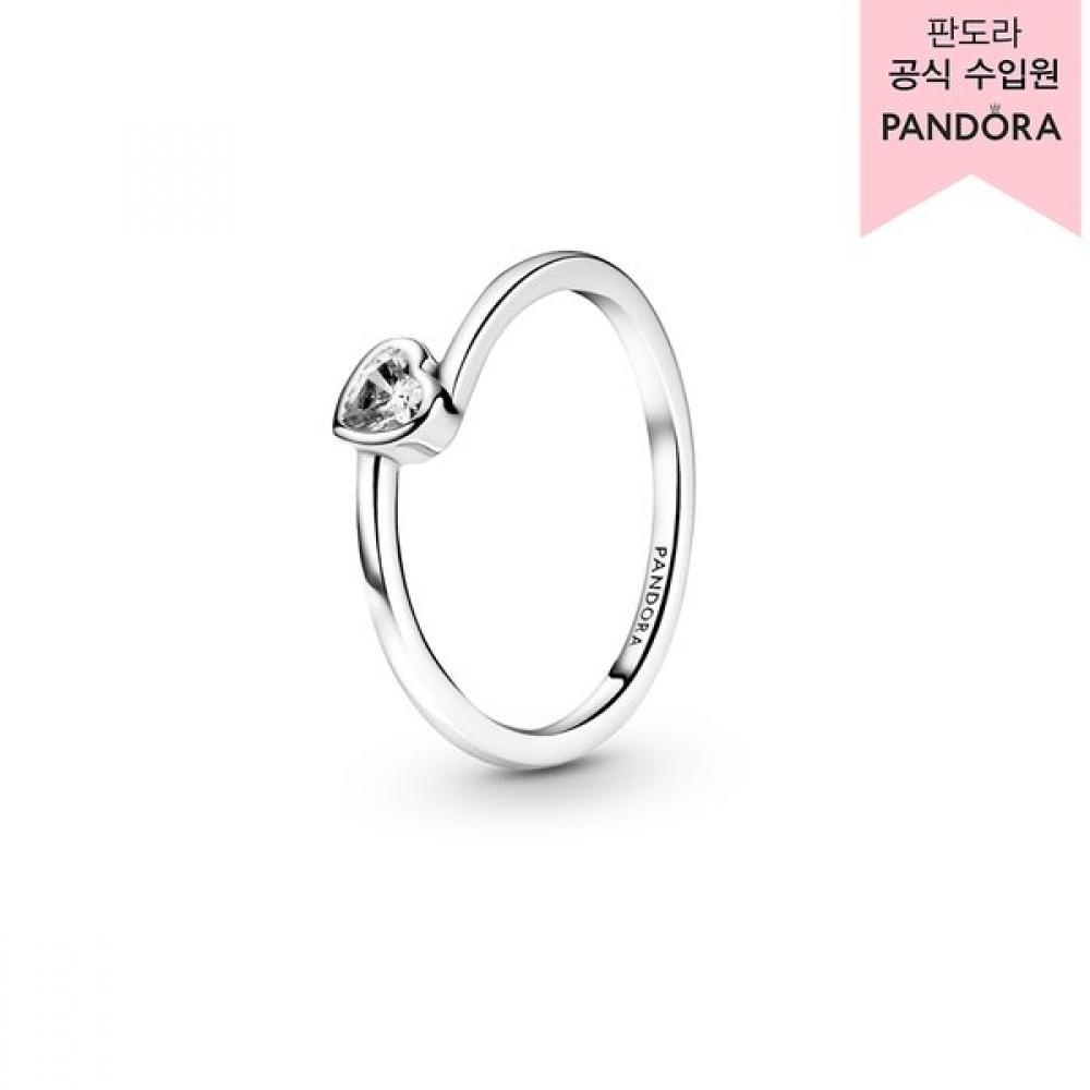 

Pandora Clear Tilted Heart Solitaire Ring 199267c02 56