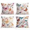 Watercolor Butterfly Pillowcase Printed Polyester 40/45/50Cm Throw Pillowcover Decorative Sofa Cushion Pillowslip Home Decor