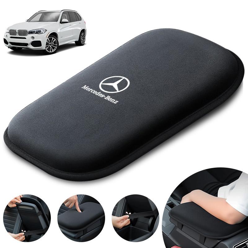 CRX1 Car Plush Armrest Pad Center Console Height Booster Pad For Mercedes Benz W210 W222 W164 W203 W205 W251 GLS CLK GLA GLE sticker