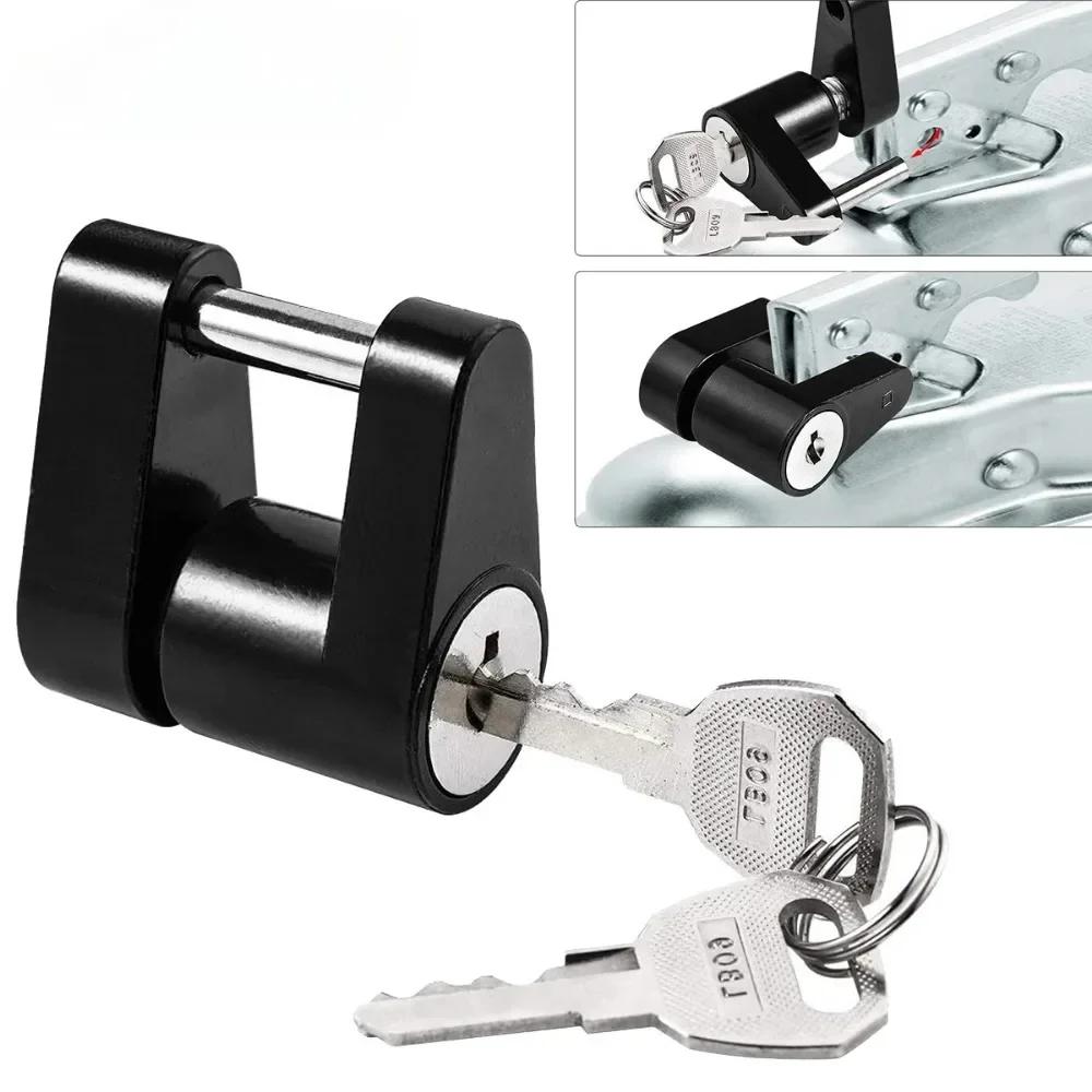 Heavy-Duty Off-Road Coupler Lock - Erosion-Resistant Anti-Theft Padlock for RV/Truck/Trailer Tongue Security