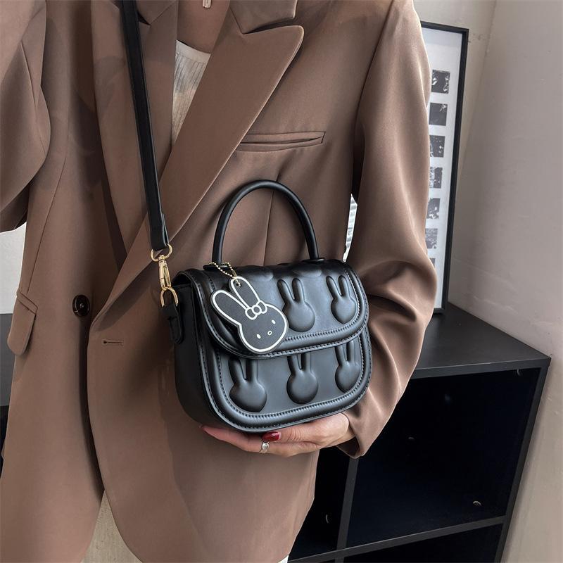 Year of the Rabbit Bag Rabbit Small Round Bag Spring New Fashionable and Cute Versatile Small Bag Portable Messenger Bag Women's Bag